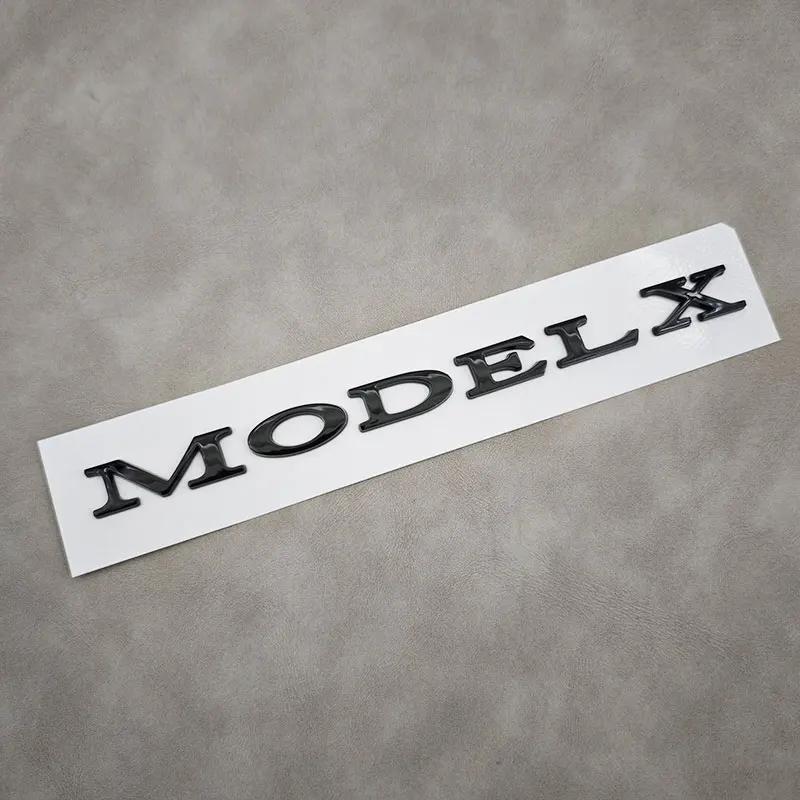 3D ABS Black Model 3 Letters Logo Car Rear Trunk Badge Sticker For Tesla Model 3 X S Y Auto Decal Accessories