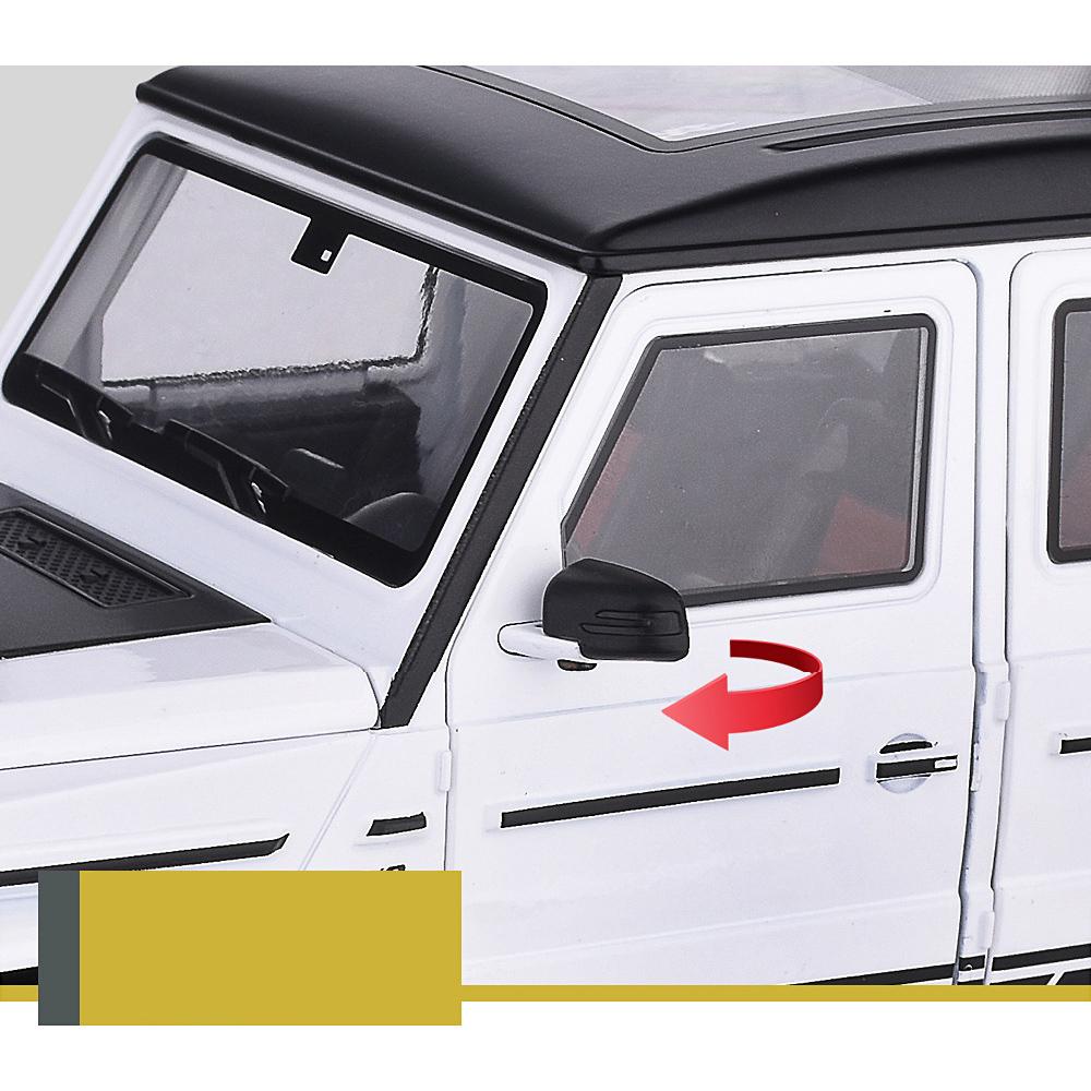 1/18 Scale Benz G63 Wings of Dark Night ORV Diecast Car Model Toy, Pull Back Toy Vehicle with Sound and Light for Kids Toddler Boys Girls Collection