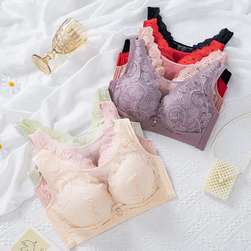 Anti Sagging Bra Women's Summer Strapless Thin Cup Style Plus Size No Steel Ring Bra