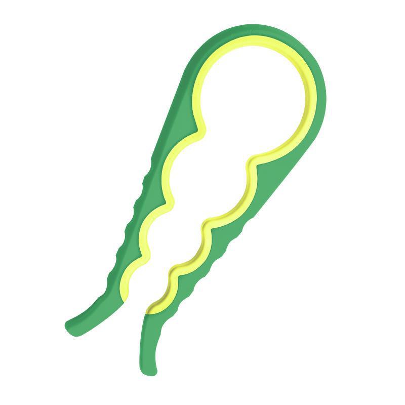 

Ручной безопасный открывалка для банок и бутылок: Простой в использовании, многофункциональный кухонный инструмент can opener зелёный