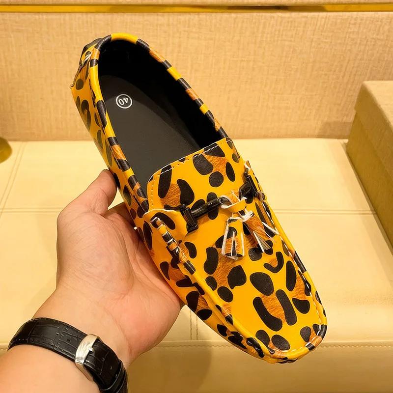 Fashion Punk Style Men Dress Loafers Street Style Slip-ons Stylish Business Formal Shoes Male Casual Summer Flats Stylish Man Moccasins