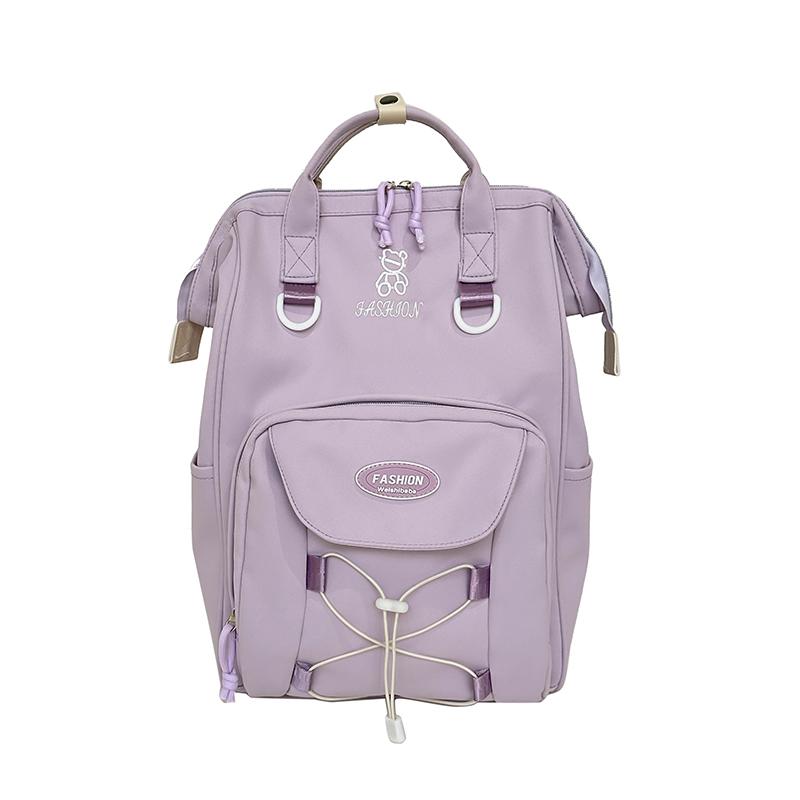 

Student School Bag Women Travel Computer Backpack фиолетовый