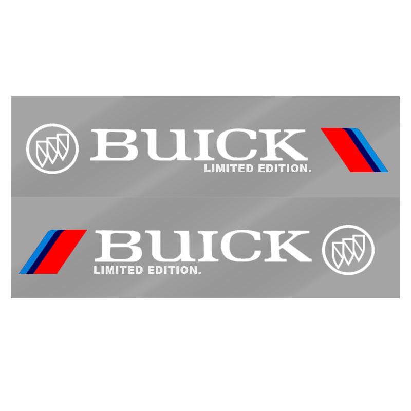 2pcs Car 3D Stickers Auto Side Body Sports Sticker Decals Car Accessories For Buick Encore Regal Lacrosse Enclave Avenir Cascada GL8 Envision Anthem