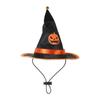 Pumpkin/Ghost Cat Wizard Hat Cloak Set Adjustable Halloween Cat Cape  for Dogs Cats