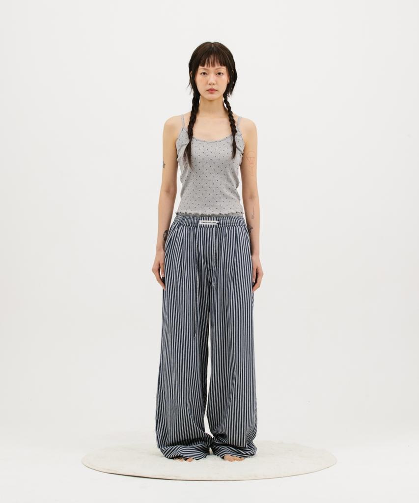 Met And Mel [Tobake] Stripe Pajamas Pants