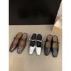 Coarse Heel Silver Bag Head Half Slippers Women's Shoes Wear Mary Jane Half Single Shoes