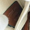 Pristine BALLY Clutch bag Leather pouch Ivory canvas Women Used