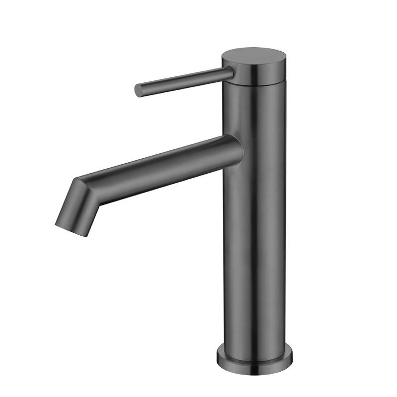 Black Bathroom Hot And Cold Mixed Water Basin Faucet 304 Stainless Steel Drawing Gold Deck Mounted Mixer Sink Tap Crane