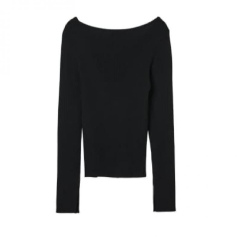 Lap Asymmetrical Slim Button Slit Knit As1kh264