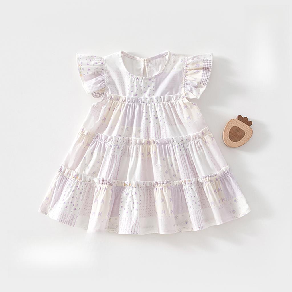 Baby And Toddler Girl'S Dress Summer Thin Floral Princess Style Sweet Dress Baby Clothing For Going Out