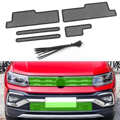 Δίχτυ μπροστινής μάσκας αυτοκινήτου Ένθετο δίχτυ κατά της σκόνης με προστασία από σκουπίδια Εσωτερικό κάλυμμα για αξεσουάρ Volkswagen VW T-CROSS 2019 2021