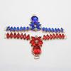 Charm 12Color 1pcsCrystal Chain DIY Garment sewing accessories Rhinestone bikini Connectors buckle fashion Beach SlipperChain