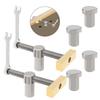 2Pcs 20mm Workbench Holding Stopper Set with Ratchet Wrench, Precision Fast Positioning Fixture for Woodworking Table