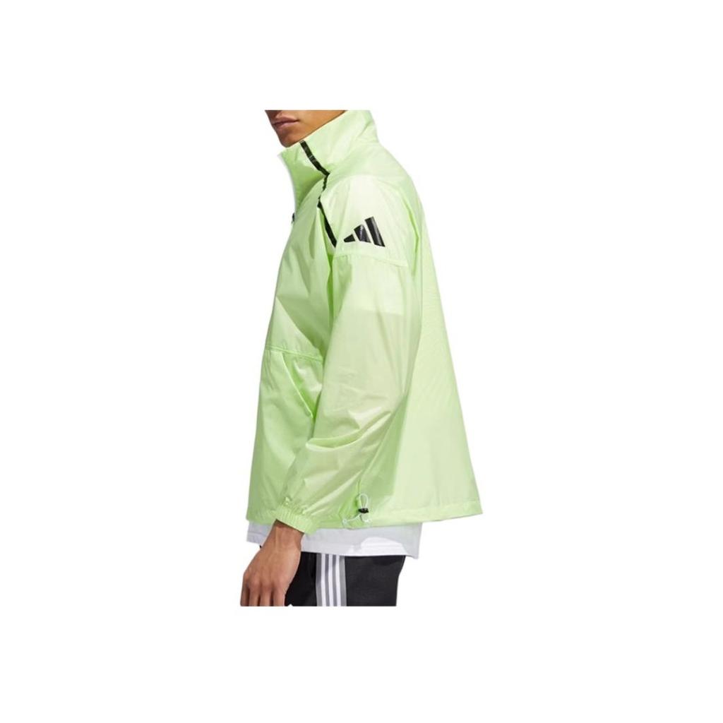 Adidas Lässige Windjacke mit Stehkragen, Langarmjacke, Herrenjacke, Hellgrün FT2848