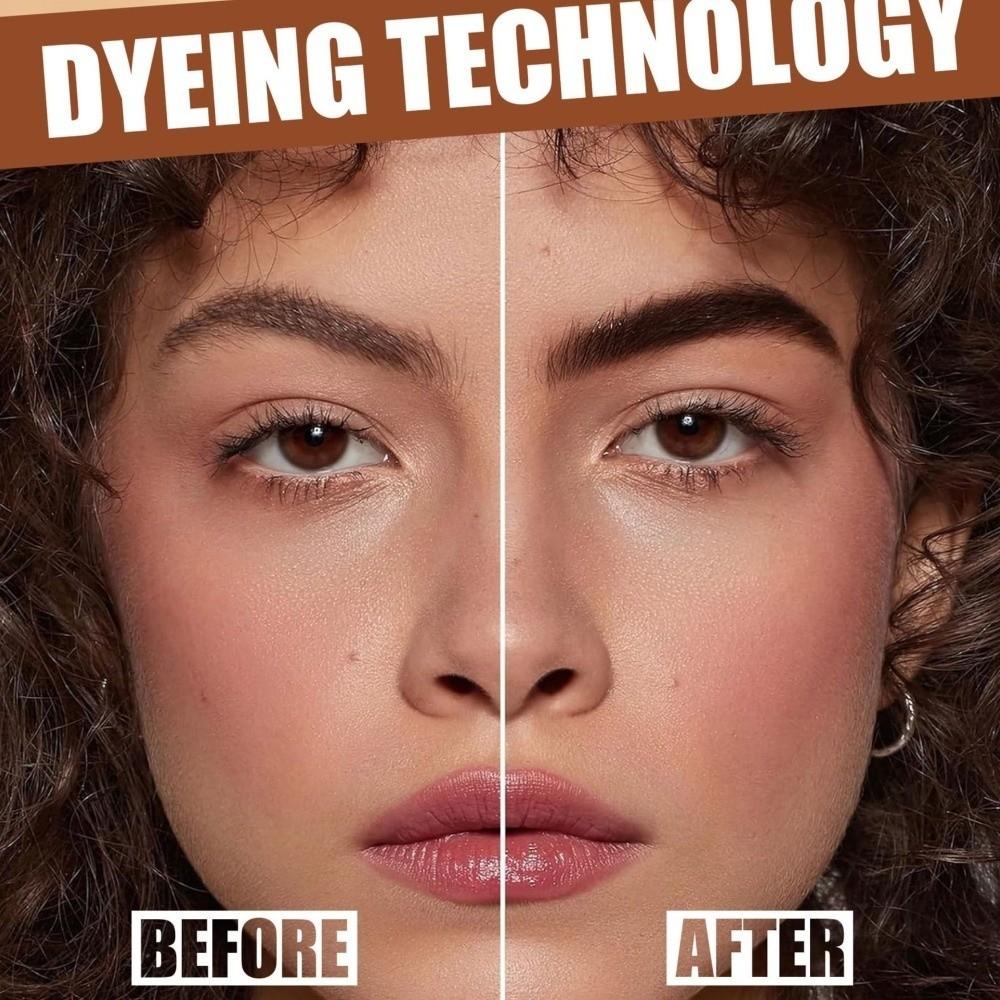 Quick-Drying Peel-off Eyebrow Gel Natural Look Multi-Shade Selection Eyebrow Dye Glue Long Lasting Brush Head Design