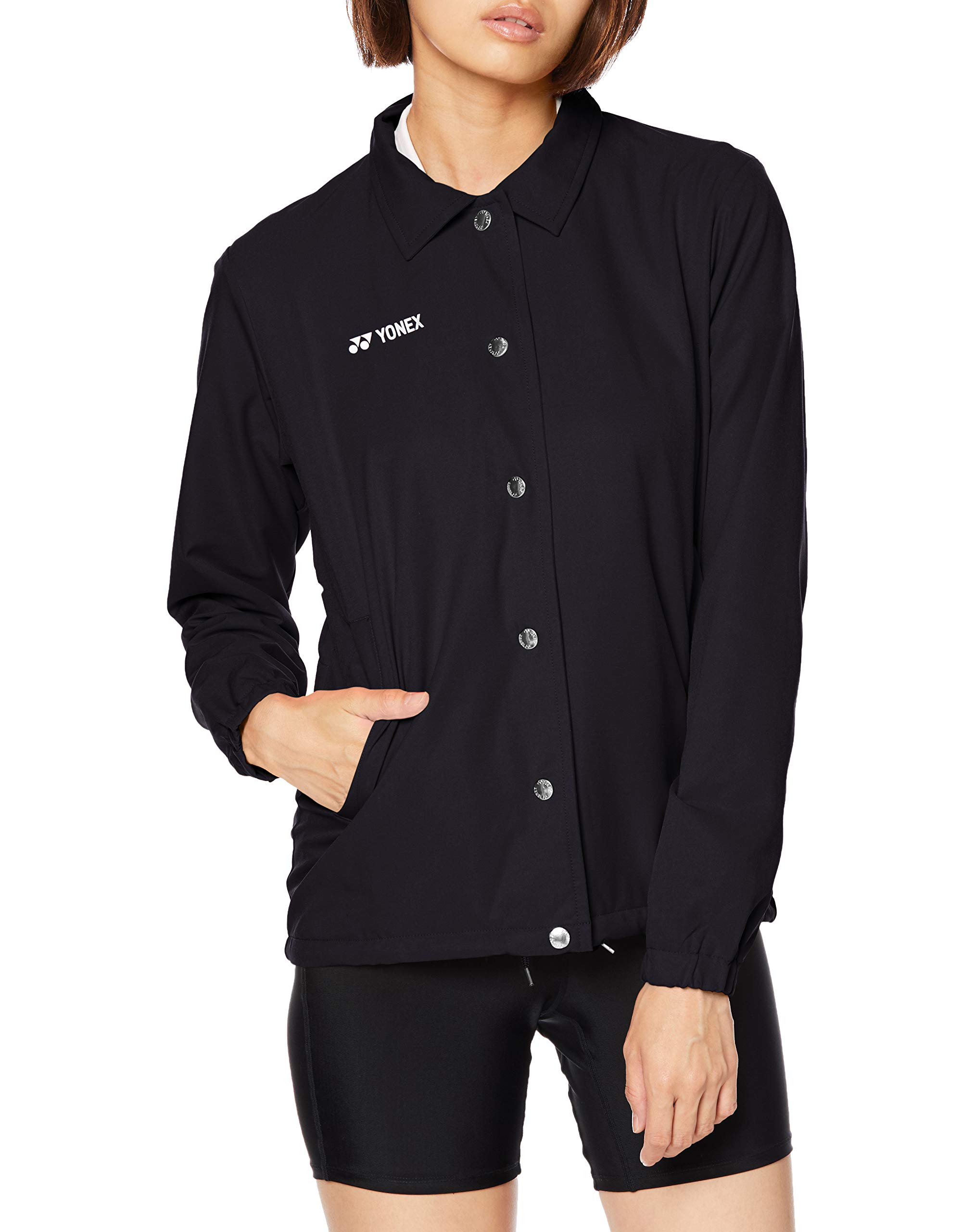 

Yonex Lined Long Sleeve Wind Warmer Black Size L Size Women s Shirt, (007), (Japanese L)