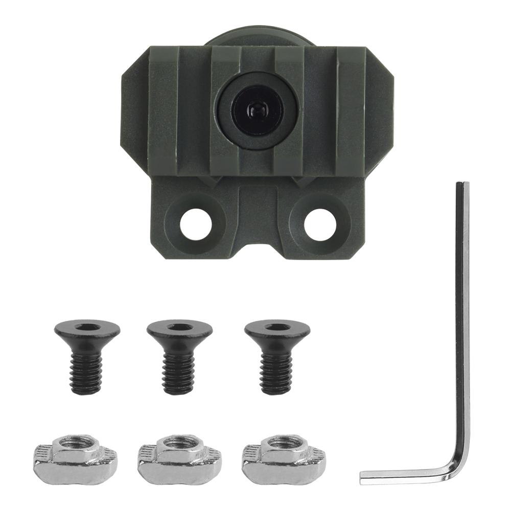 

Helmet Light Adapter Adjustable 360 Degrees Rotation Nylon Helmet Rail Flashlight Mount for M-LOK Airsoft Helmet Accessories