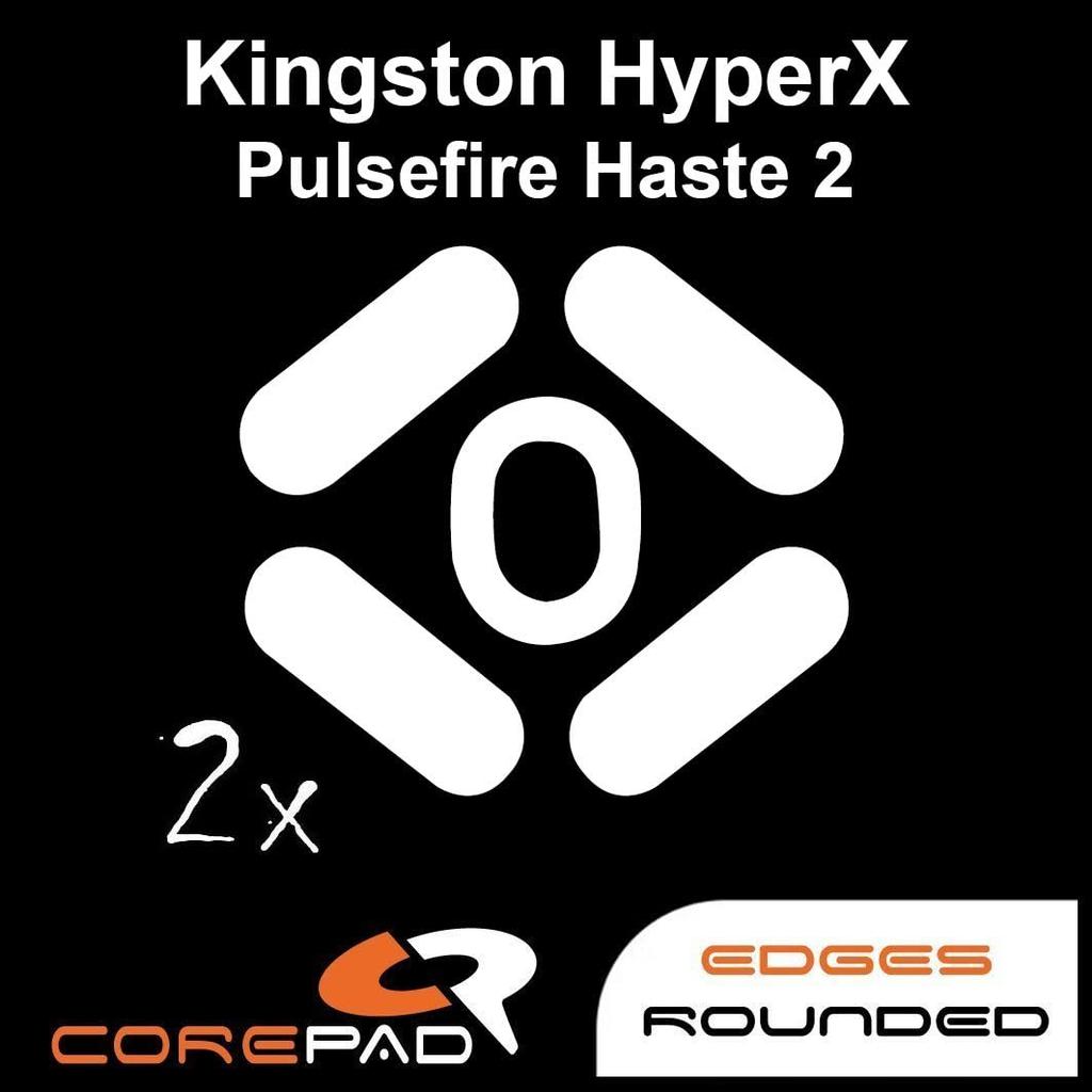 Corepad Skatez PRO Mouse Soles for Kingston HyperX Pulsefire HasteHaste 2 (2-Pack)
