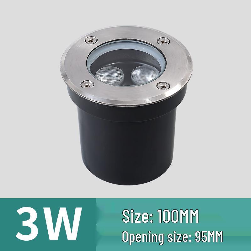 Low Voltage 12V-24V Outdoor LED In-Ground Light: Waterproof, Stainless Steel for Parks and Courtyards