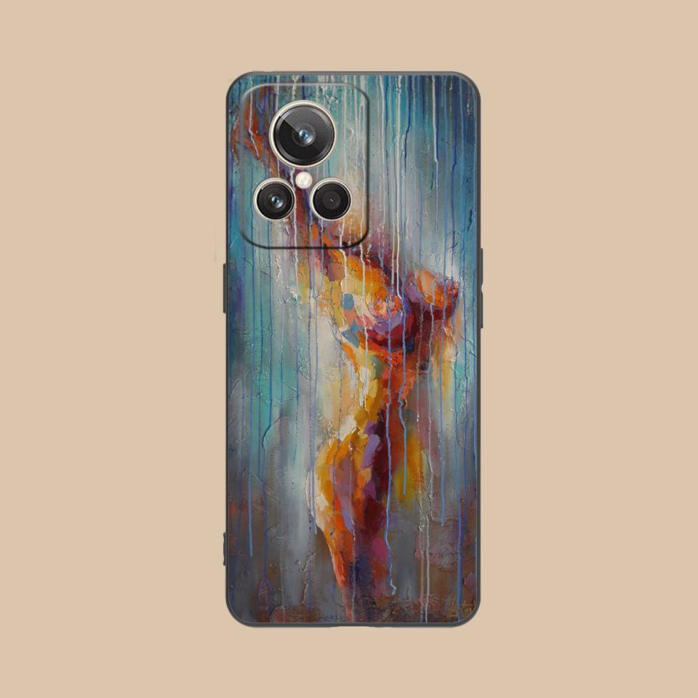 

Abstract Oil Painting Phone Case for Realme GT 8 Neo Pro C75 73 71 C67 65 C55 53 C35 31 C20 15 Soft TPU Shockproof Cover realme C15