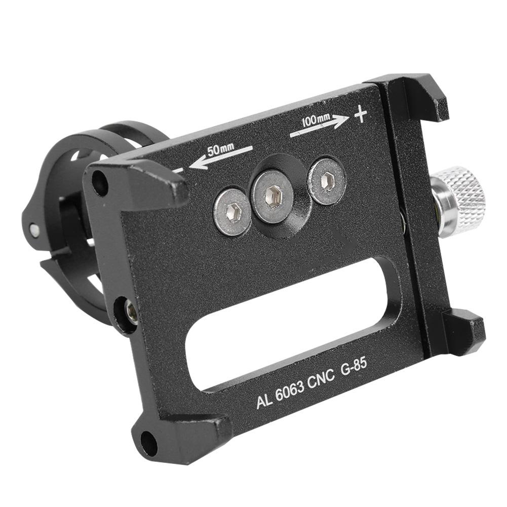 G‑85 Aluminum Alloy Mobile Phone Stand Clip Navigation Holder for Motorcycle BicycleBlack
