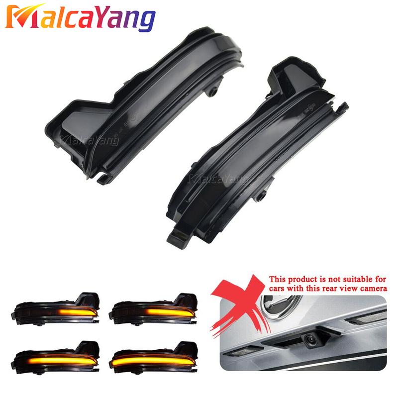 1Pair Dynamic Rearview Mirror Blinker Turn Signal LED Light For Skoda Kodiaq 2016 2017 2018