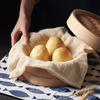 Thickened Steam Basket Liner Reusable Cotton Mesh Cloth Durable Steamer Cloth  Buns Steaming