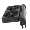 Fish Tank Cooling Fan 2 Speeds Adjustable Angle 2 Heads Aquarium Cooler Fans for Freshwater