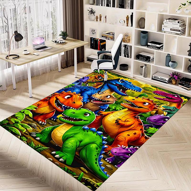 1PC Dinosaur Forest Extra Large Non-Slip Floor carpet, Office, family, bedroom, Studio - Large Area RugJ0415