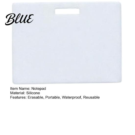 Eco-friendly Reusable Notes Silicone Note Pad Sticky Notepad Erasable and Waterproof Memo Badge Wipeable Small Notebook Portable Writing
