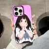 Hyouka Chitanda Purple Translucent Mobile Phone Case for iPhone 17 16 15 14 13 12 11 X XR XS Air Pro Max Plus Colorful Cover