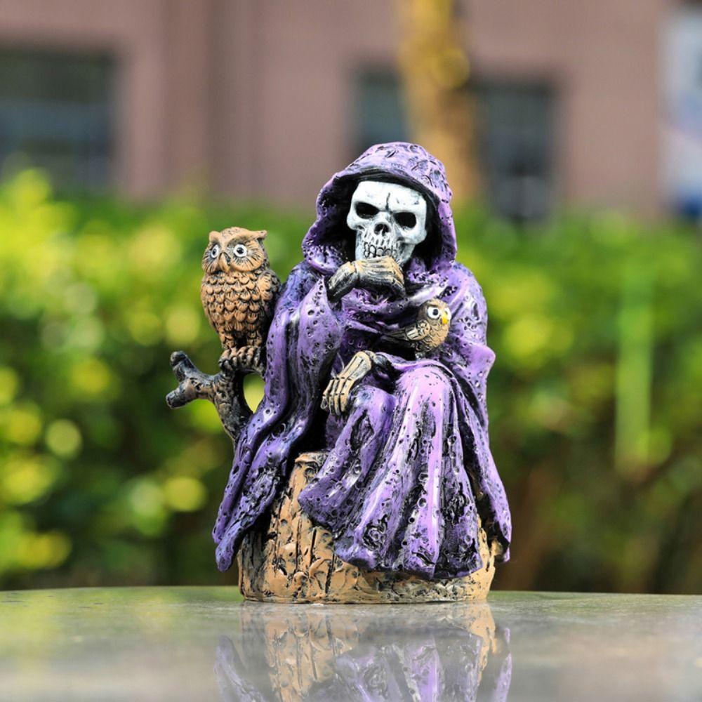 Spooky Halloween Small Ornaments Skeleton Resin Festival Ornaments  Easter Decor