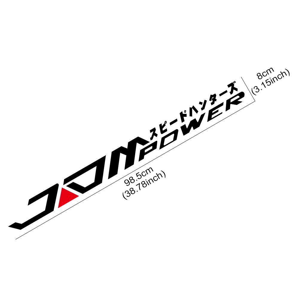 JDM Japanese Racing Vinyl Decal for Car Windshield Waterproof Non-Fading Self-Adhesive Car Sticker Auto Decoration Accessories