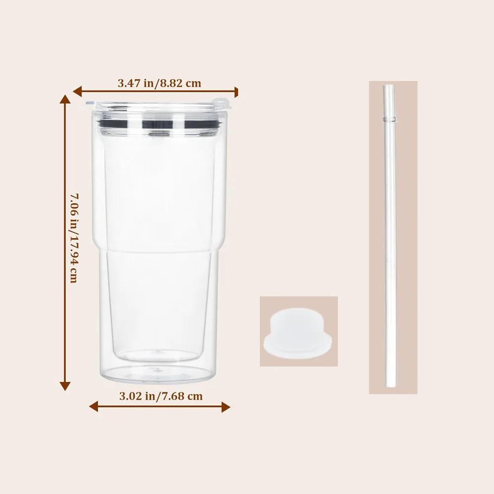 

Сделай сам 18 унций Банки-стаканы Mason Jar Многоразовые Ударопрочные Бутылки для воды Двойные стенки Стакан-снеговик Праздничные подарки небесно-голубой