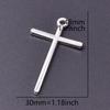 15pcs Crosses Charms Pendant Alloy Cross Metal Antique Silver Color Pendants Making DIY Handmade Jewelry Components Accessories