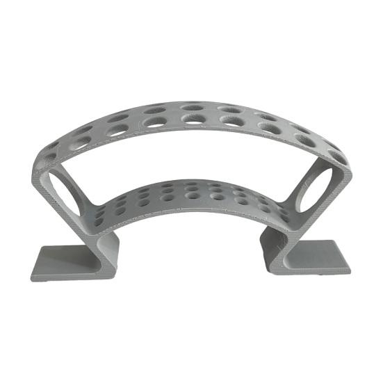 

3D-друкована підставка-тримач для дартсу на стіл, полицю, стільницю. Стійка для демонстрації дартсу. Вміщує 27 повністю зібраних дартсів з металевим або м яким наконечником для ігрової кімнати, бару, офісу сірий