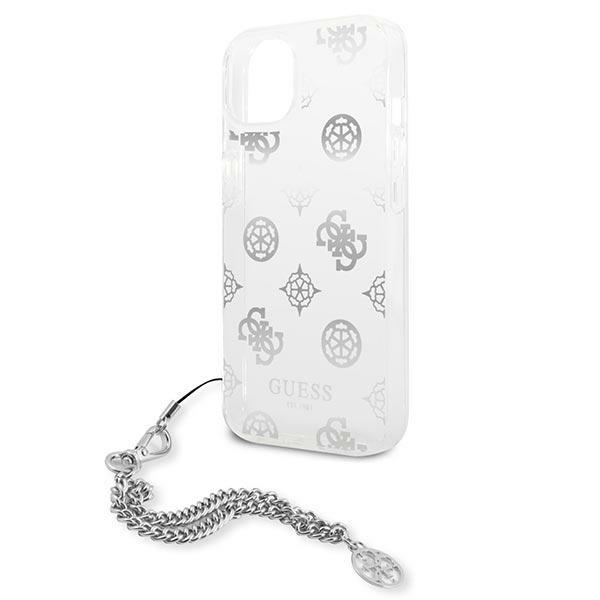 Guess Guhcp13Skspesi Iphone 13 Mini 5,4 Srebrny/Silver Hardcase Peony Chain Collection