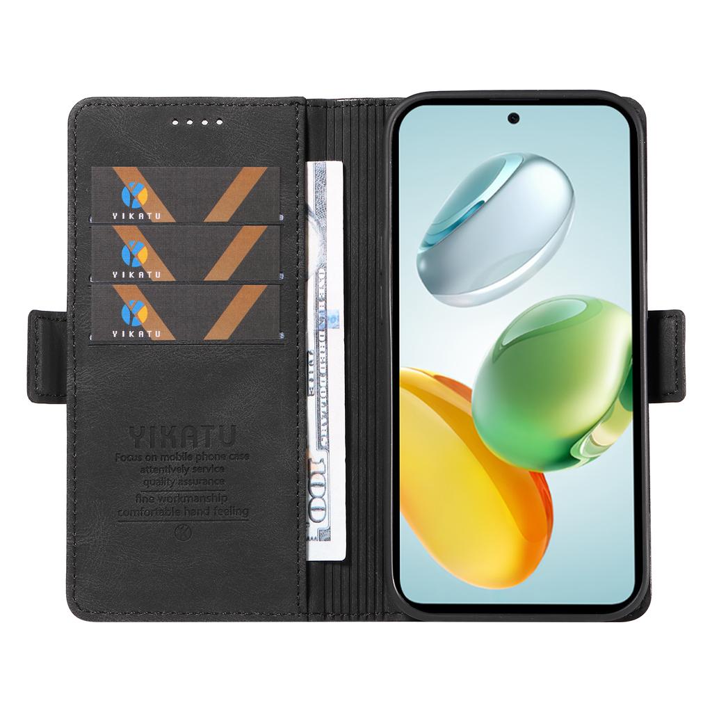 YIKATU YK-005 For Honor Play 60 Plus 5G/Play 9T/X7c 4G/200 Smart 5G Case PU Leather Wallet Phone Cover Skin Touch Feeling