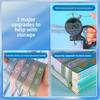 Subject Classification File Bags, Zipper Double-layer Large-capacity Student Homework Bags, Transparent Mesh A4 Document Bags