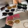 Summer Fashion Oval Frame Sunglasses Vintage Cat Eye UV400 Sun Shades Glasses Women Outdoor Travel Sweet Style Sun Glasses