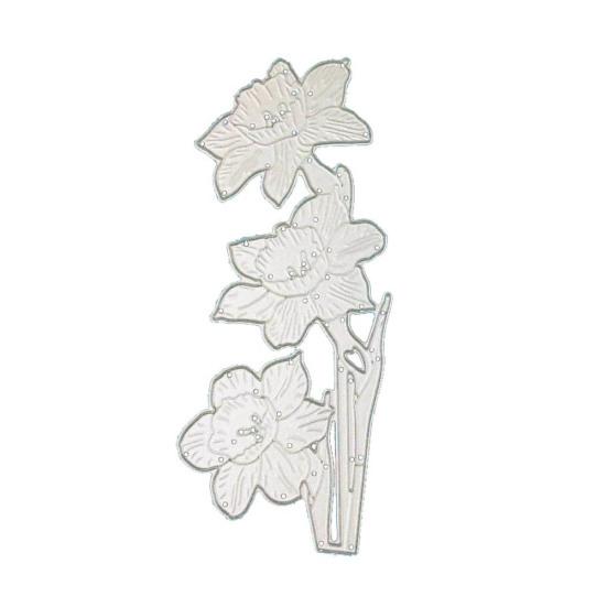 Цветок металлический трафарет DIY Скрапбукинг тиснение бумажные карты перфоратор трафарет серебряный