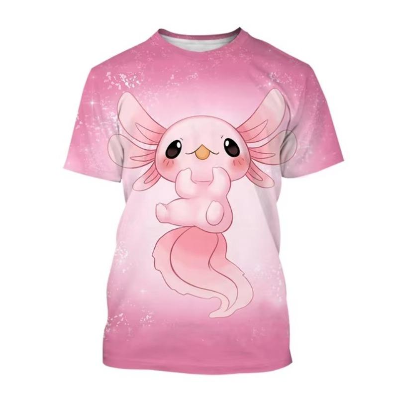 Pánská ležérní móda Streetwear Trička Kreslené zvíře 3D potisk Nadměrné tričko Harajuku Trička Topy Oblečení