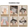 No-Drill Wall-Mounted Bathroom Corner Shelf Rack