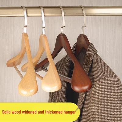 Luxury Wide Shoulder Solid Wood Clothes Hanger