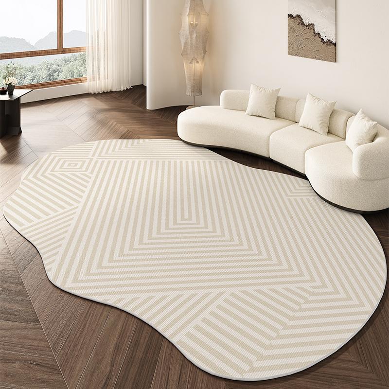 Wabi-sabi Style Living Room Decoration Carpet Home Washable Plush Shaped Rug Minimalist Rugs for Bedroom Fluffy Soft Bedside Mat