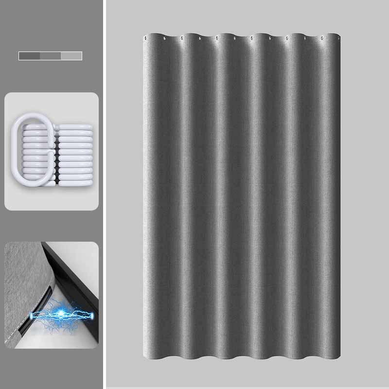 Rideau de Douche Imperméable Robuste Couleur Unie Rideau de Porte de Salle de Bain Doublure de Douche de Bain Cloison de Toilettes Rideau de Fenêtre