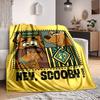 1 peça Cobertor de Flanela Scooby-Doo Mistério - Leve Macio Quente Cobertor para Todas as Estações para Sofá, Cama, Viagem, Acampamento L1029157