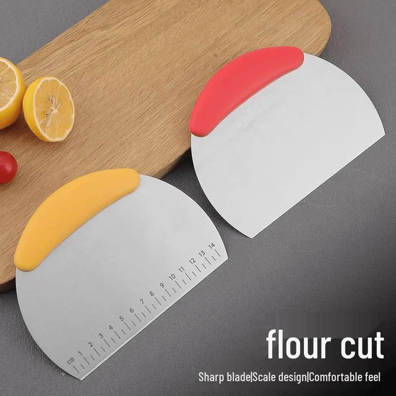 Food-Grade Stainless Steel Dough Scraper