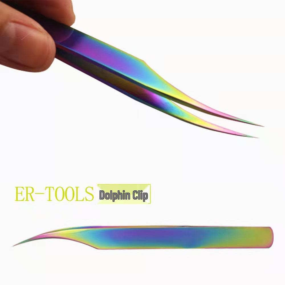 Golden Feather Precision Eyelash Extension Tweezers Set