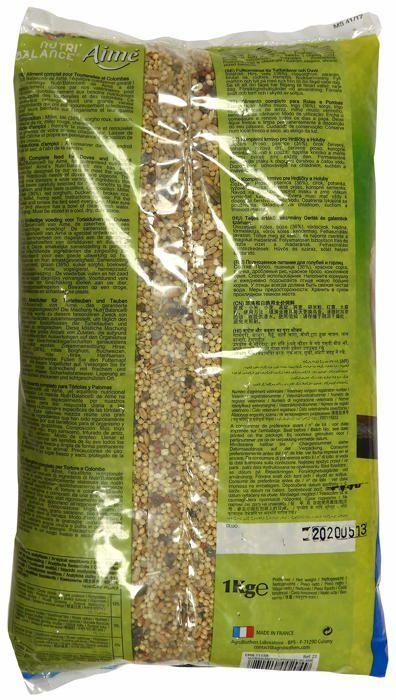 Aimé - 22 - AIME Nourriture Pour Tourterelles Et Colombes, NUTRI'BALANCE Repas Pour Tourterelles Et Colombes, Sac De 1KG